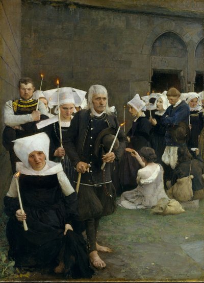 The Pardon in Brittany, 1886 by Pascal Adolphe Jean Dagnan Bouveret